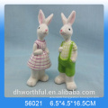 Kitchen ornaments ceramic storage jar in rabbit shape